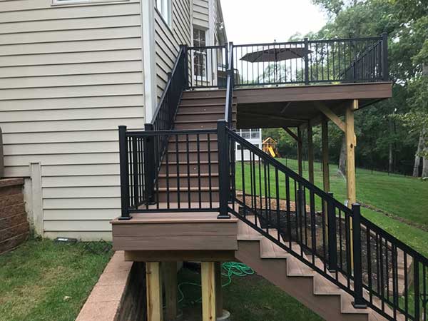 Custom Backyard Deck Installation
